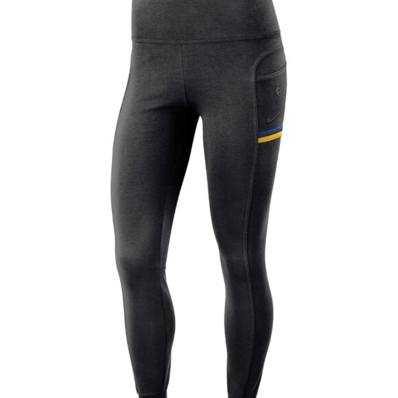 NWT Nike Women's Black Leggings, Golden State Warriors - Picture 1 of 7